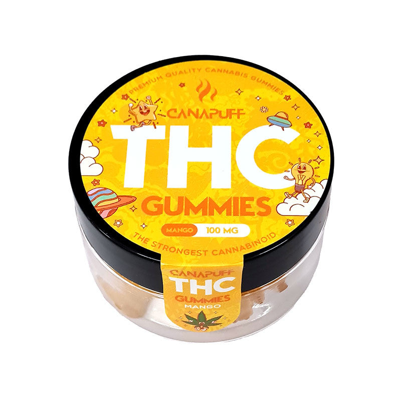 Cannapuff THC Gummies 100 MG - Mango