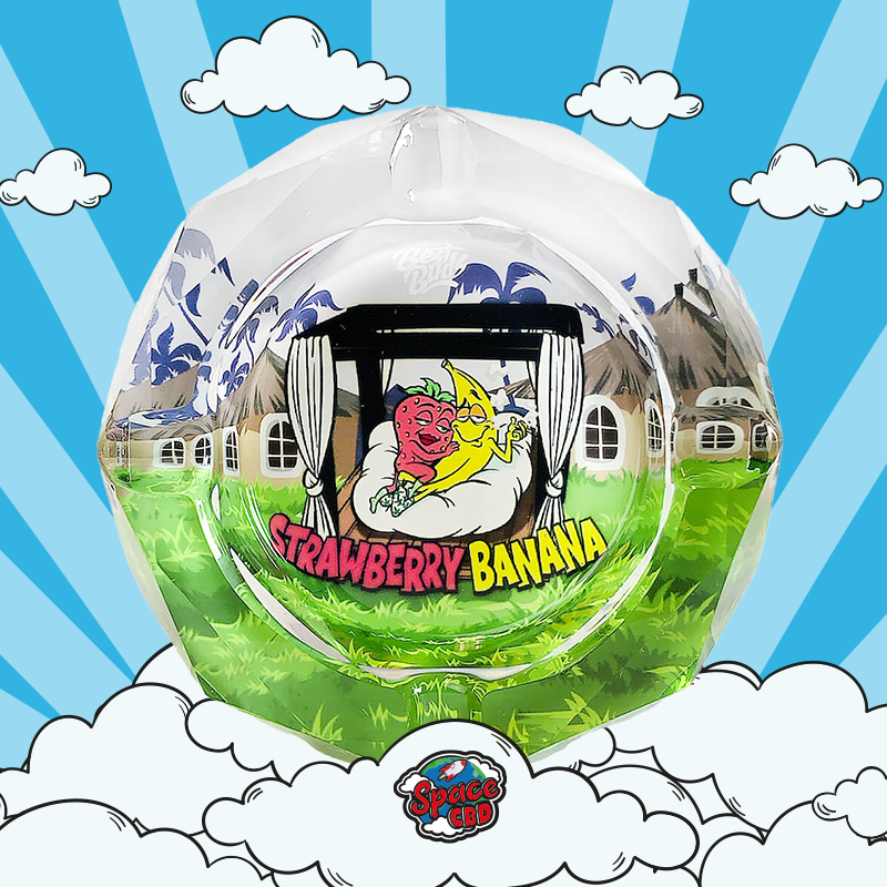 Cendrier en verre edition strawberry banana