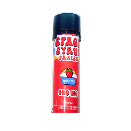 Space Syrup Fraise 100 MG Nano THC