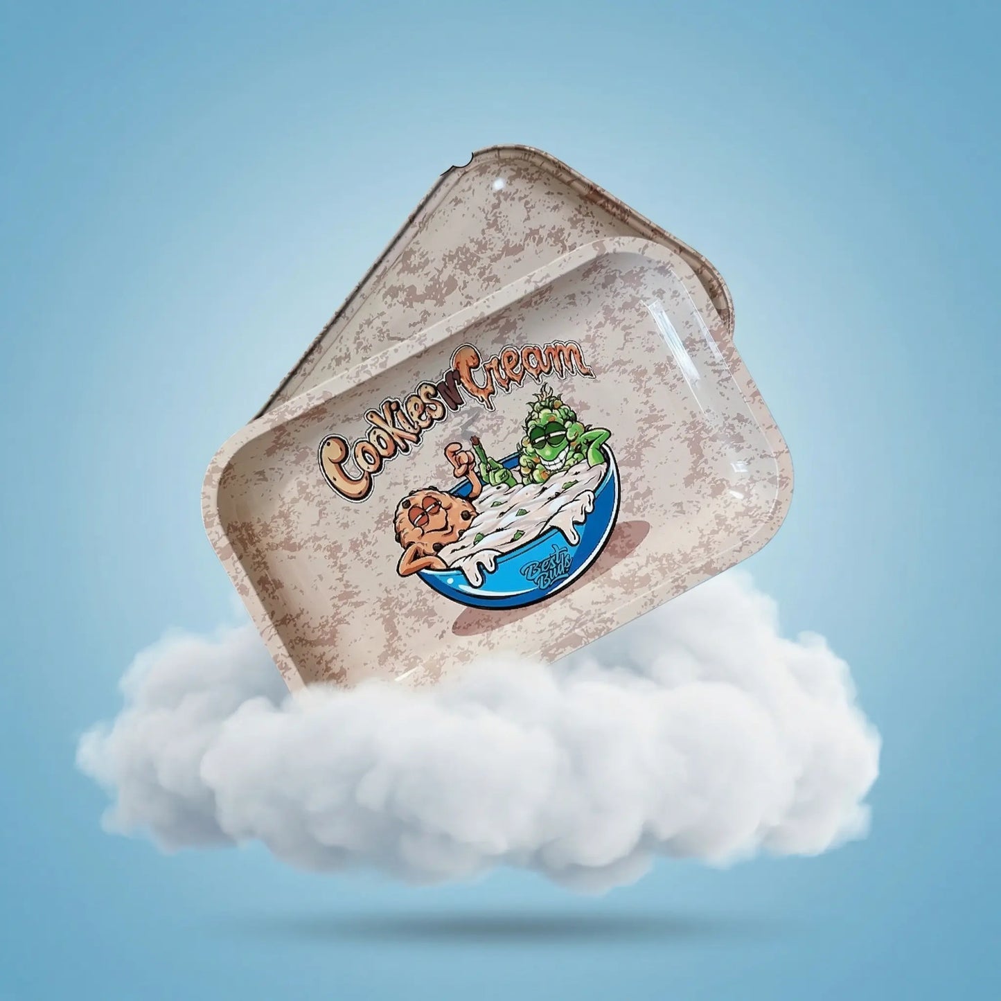 Grand plateau à rouler Cookies & Cream Space CBD France