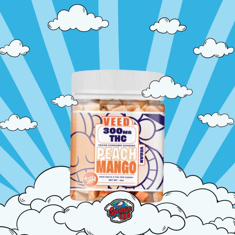 Veed Gummies 300mg THC – Peach Mango