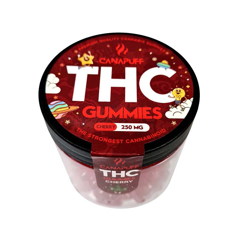 Cannapuff THC Gummies 250 MG - Cherry