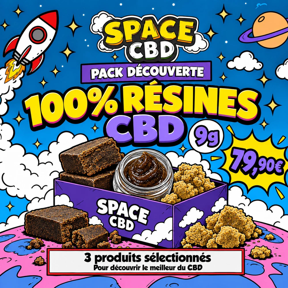 Pack découverte CBD : résines, 9 g — Space CBD