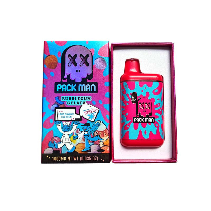 Vape CBC 1000mg Hybrid – Pack Man – Bubblegum Gelato