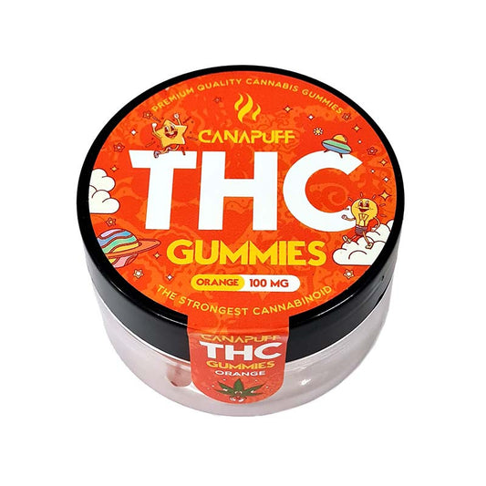 Cannapuff THC Gummies 100 MG - Orange