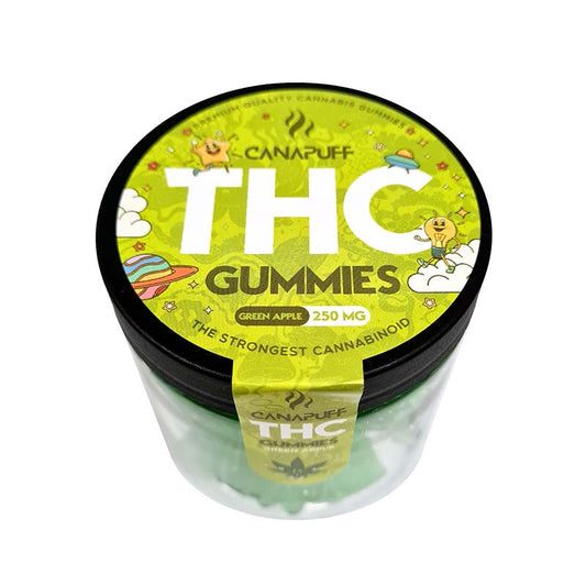 Cannapuff THC Gummies 250 MG - Green Apple