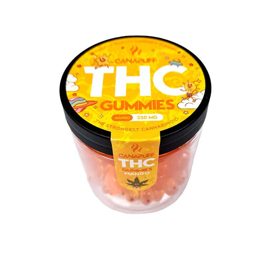 Cannapuff THC Gummies 250 MG - Mango