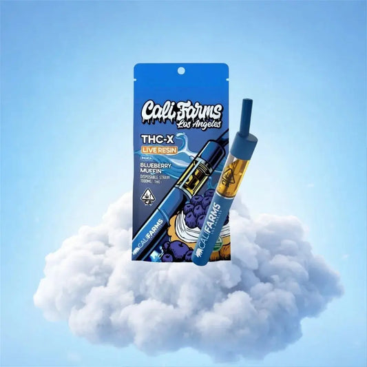 Vape Pen THC-X Live Resin Blueberry Muffin 1g – Cali Farms Space CBD France