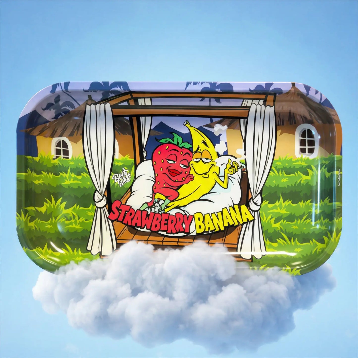 Plateau à rouler strawberry banana Space CBD France
