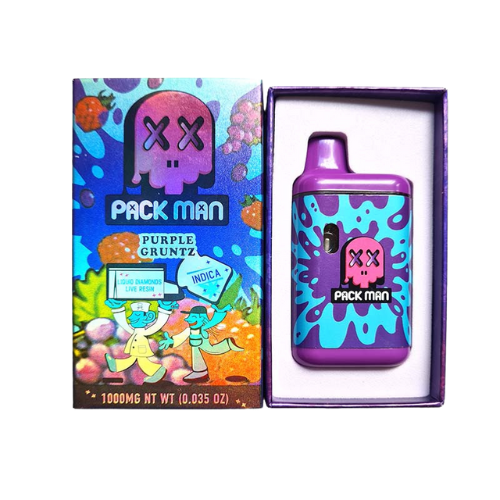 Vape CBC 1000mg Hybrid - Pack Man - Purple Gruntz