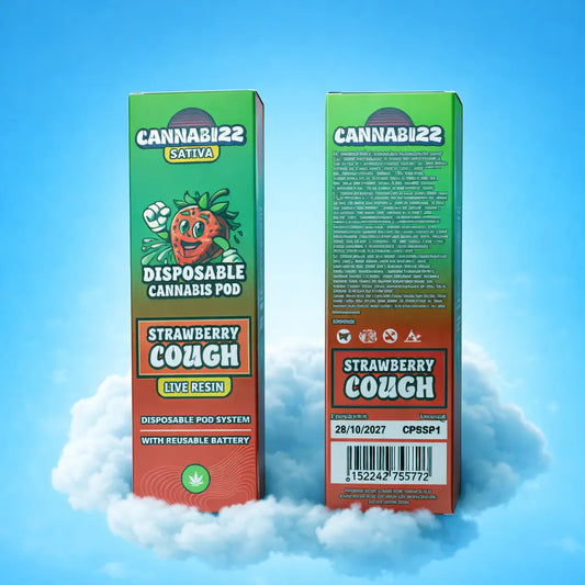 Cannabuzz Strawberry Cough Vape – THC Sativa Space CBD France