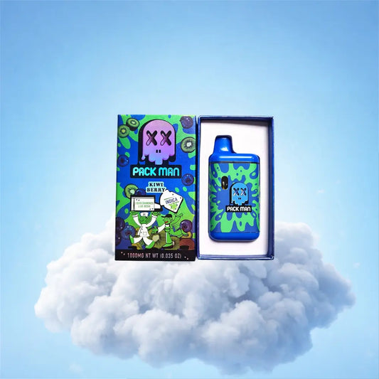 Vape CBC 1000mg Hybrid - Pack Man - Kiwi Berry Space CBD France