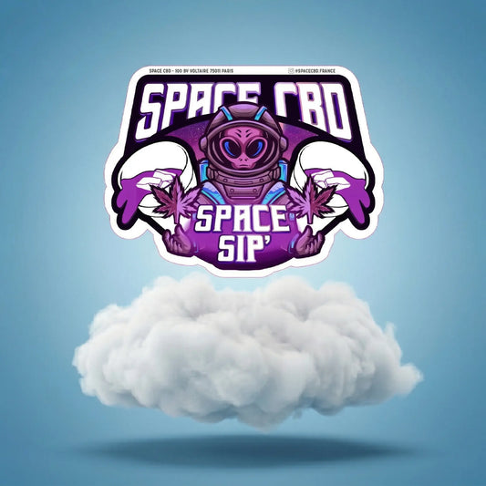 Sticker Spacesip Space CBD Space CBD France