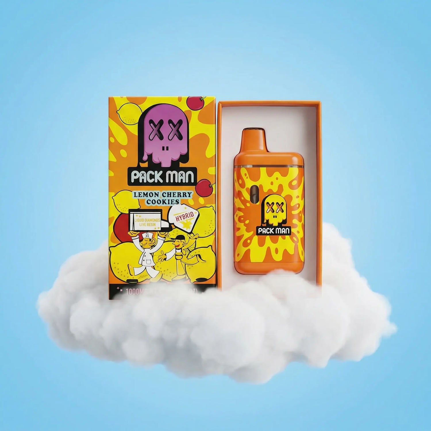 Vape CBC 1000mg Hybrid Pack Man Lemon Cherry Cookies Space CBD France Vape CBC 1000mg Hybrid Pack Man Lemon Cherry Cookies Space CBD France