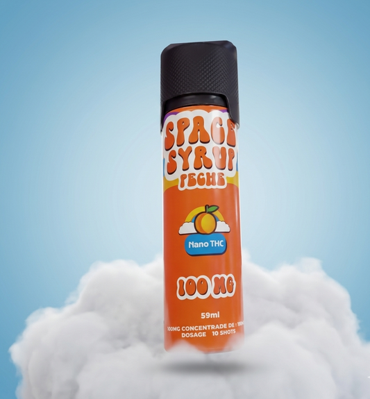 Space Syrup Pêche 100 MG Nano THC
