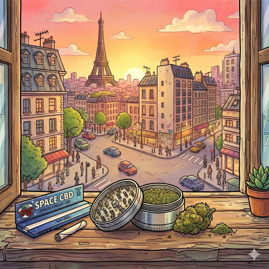 Pack fidélité Space CBD — CBD, grinder et feuilles à rouler