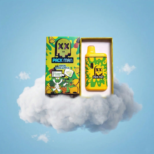 Vape CBC 1000mg Hybrid - Pack Man - Sour Pineapple Space CBD France