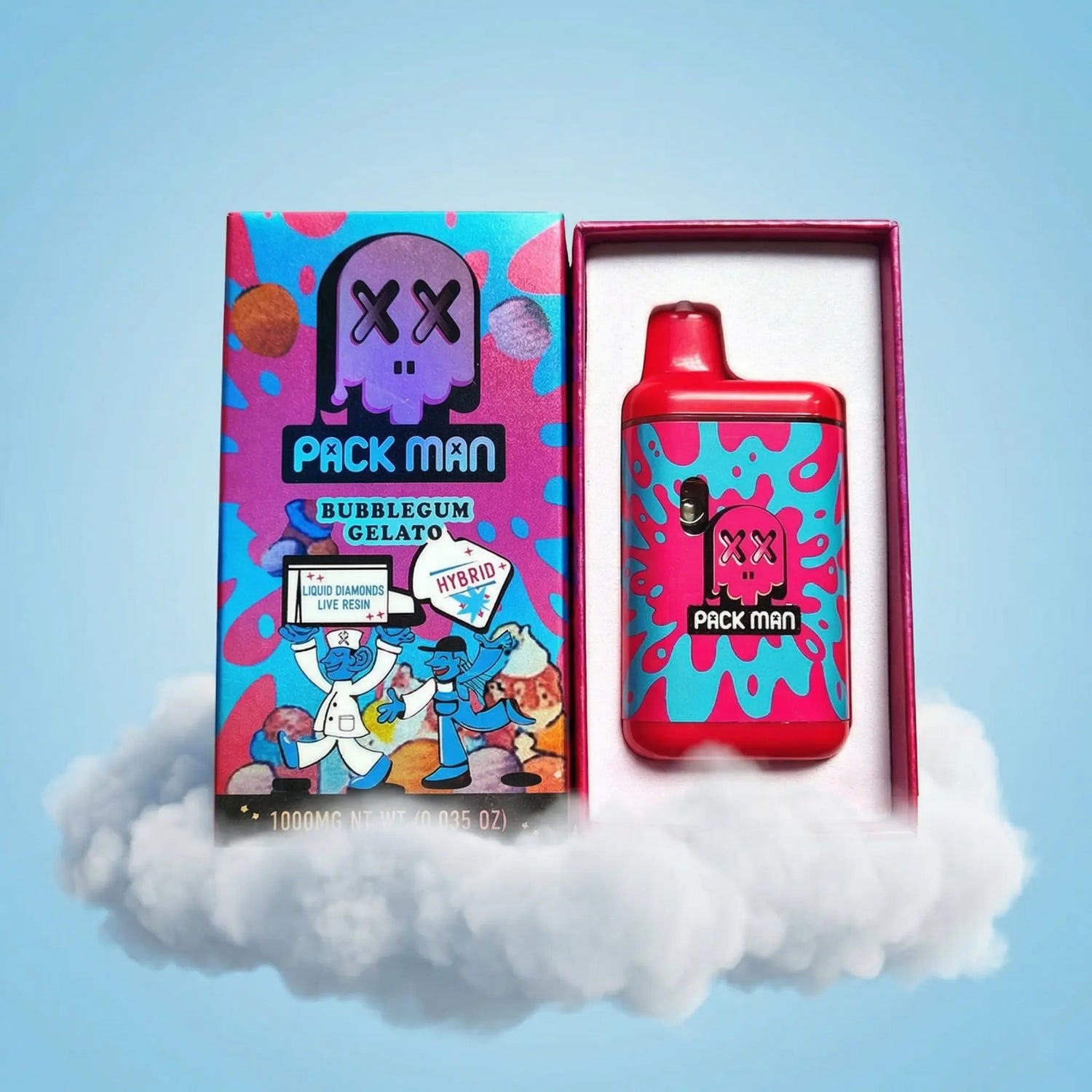 Vape CBC 1000mg Hybrid Pack Man Bubblegum Gelato Space CBD France Vape CBC 1000mg Hybrid Pack Man Bubblegum Gelato Space CBD France