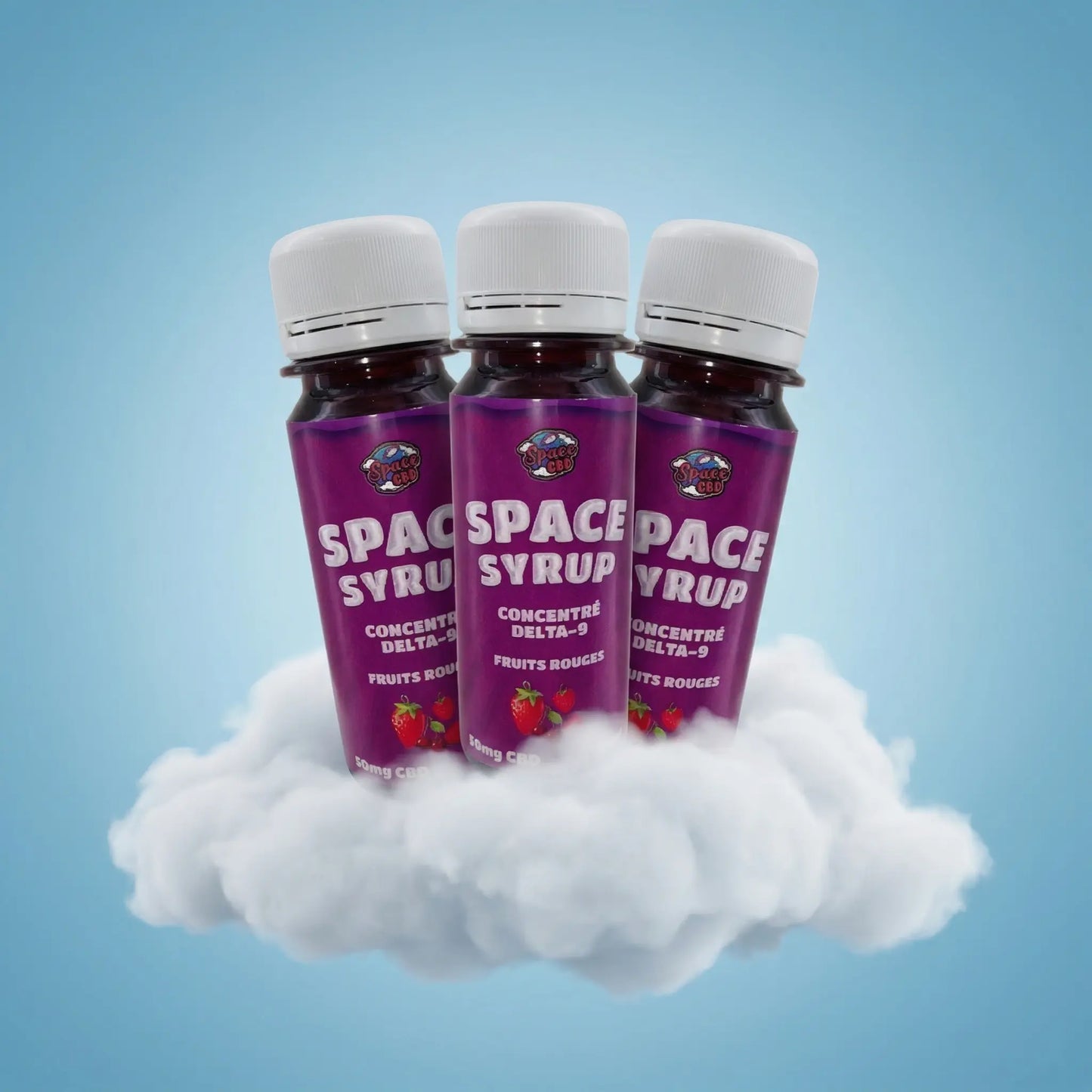 Space Syrup Delta 9 CBD | Fruits Rouges – Space CBD France