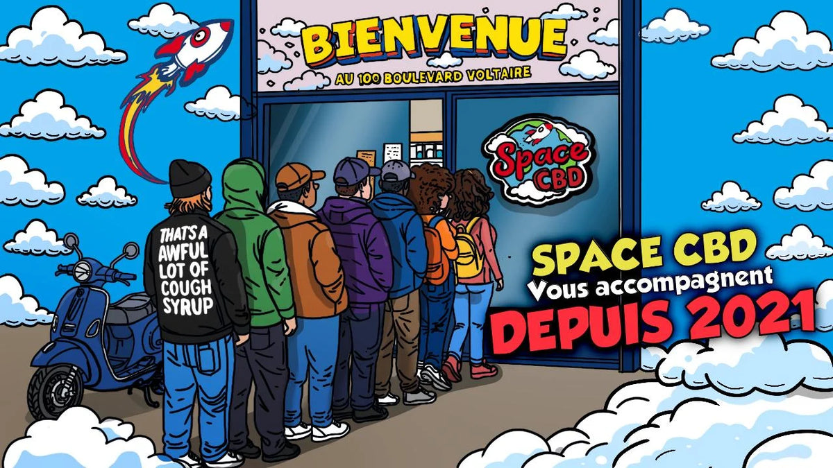 Space CBD Paris — Boutique CBD premium 100 Boulevard Voltaire 75011, ouverte depuis 2021