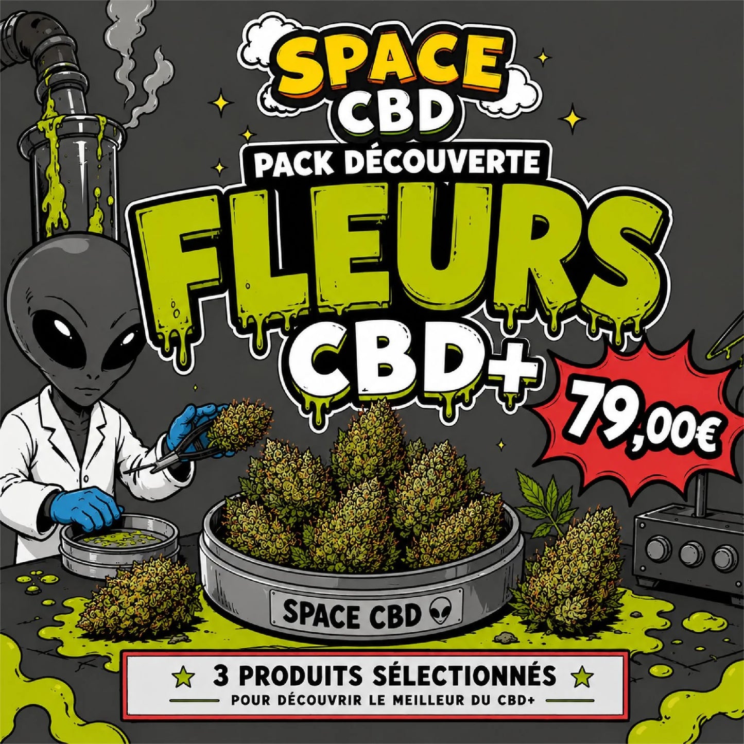 Pack Découverte Space Fleurs CBD+ Space CBD France
