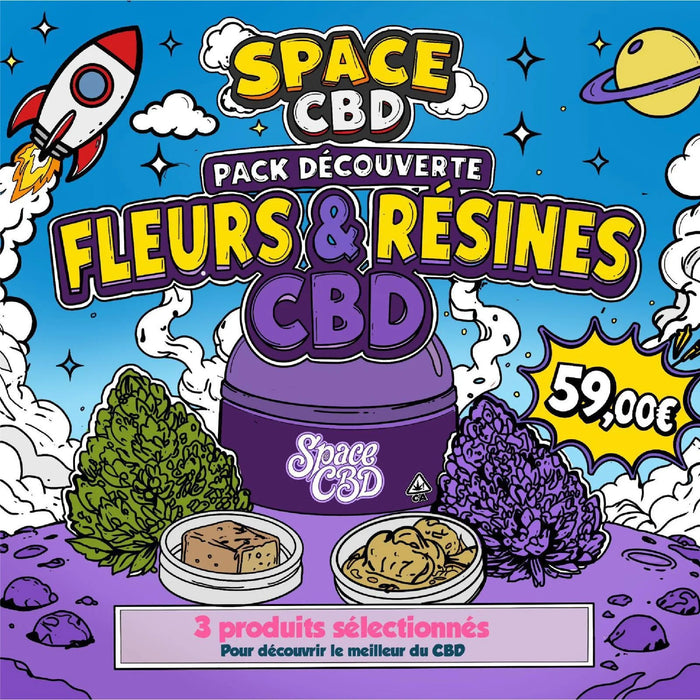 Pack Découverte Space Fleurs & Résines CBD