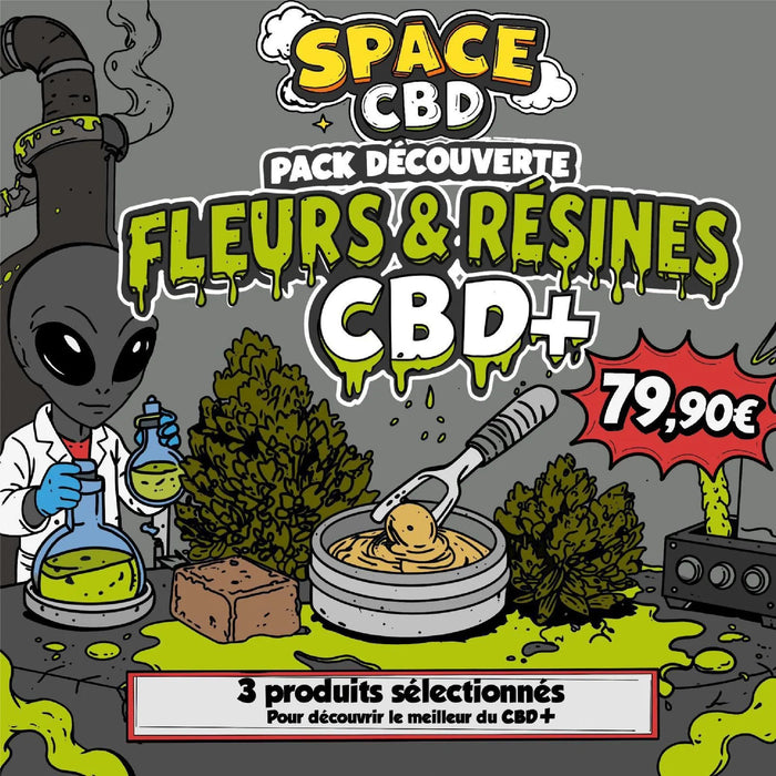Pack Découverte Space Fleurs & Résines CBD+