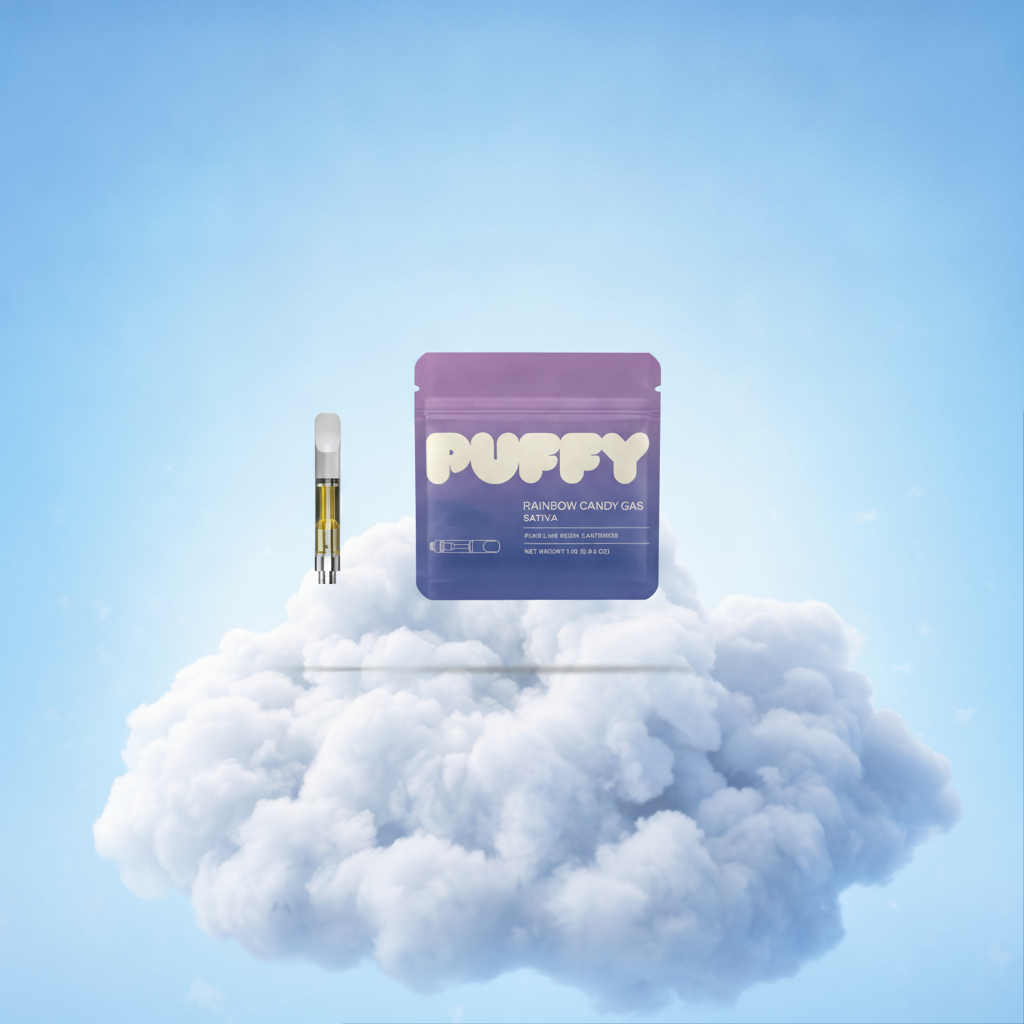 Cartridge Puffy Rainbow Candy Gas Sativa — Cartouche Live Resin 1,1 g