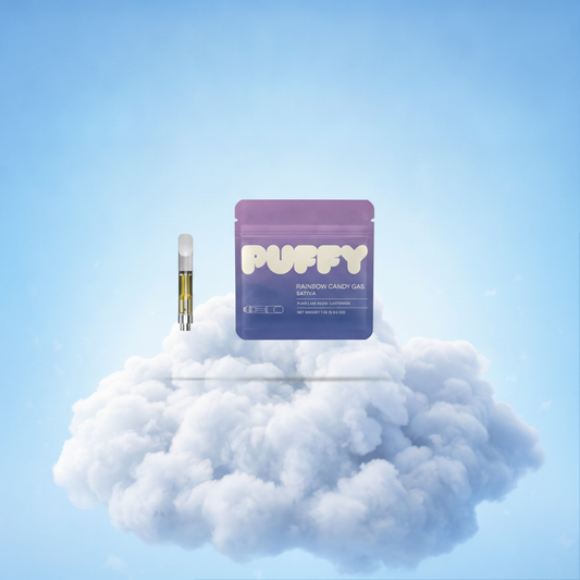Cartridge Puffy Rainbow Candy Gas Sativa — Cartouche Live Resin 1,1 g