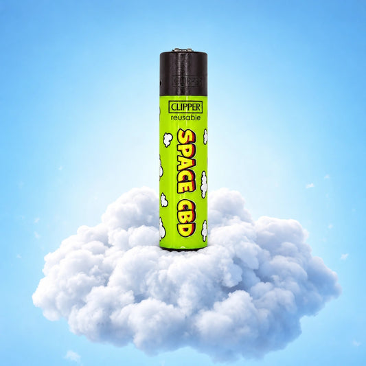Clipper Space CBD Vert — sur fond de nuage