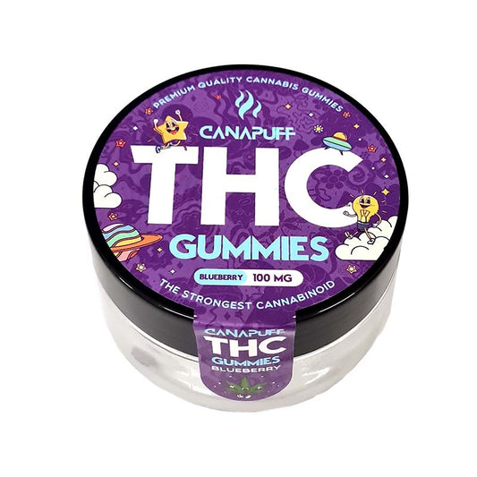 Cannapuff THC Gummies 100 MG - Blueberry