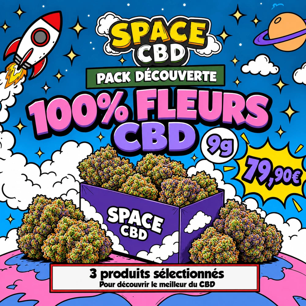Pack découverte CBD : fleurs, 9 g — Space CBD