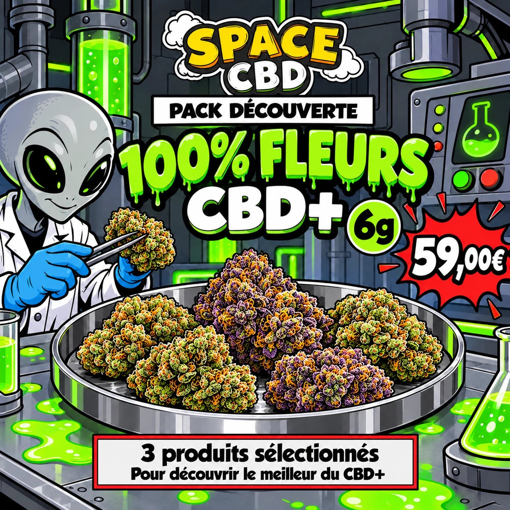 Pack découverte CBD+ : fleurs, 6 g — Space CBD