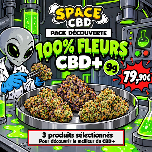 Pack découverte CBD+ : fleurs, 9 g — Space CBD