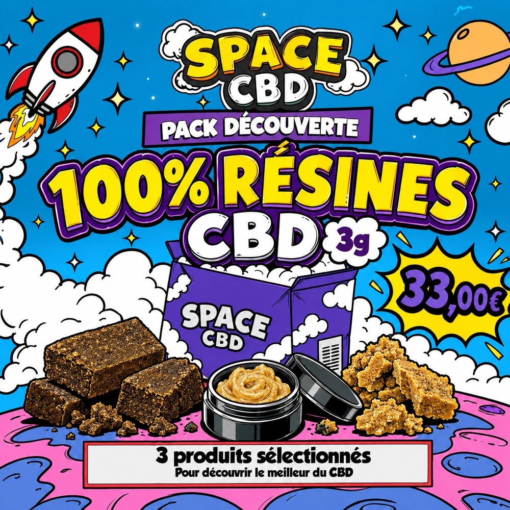 Pack découverte CBD : résines, 3 g — Space CBD