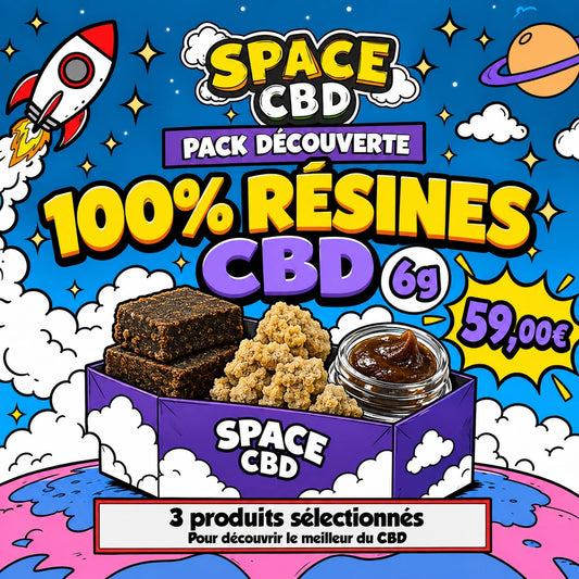 Pack découverte CBD : résines, 6 g — Space CBD