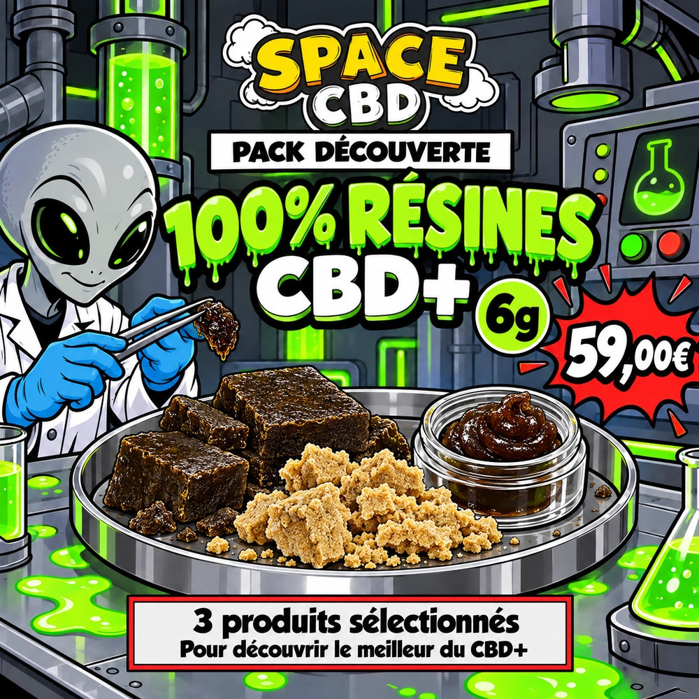 Pack découverte CBD+ : résines, 6 g — Space CBD
