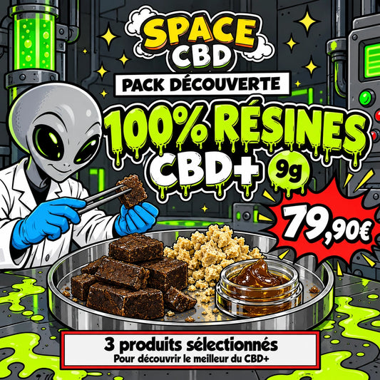 Pack découverte CBD+ : résines, 9 g — Space CBD