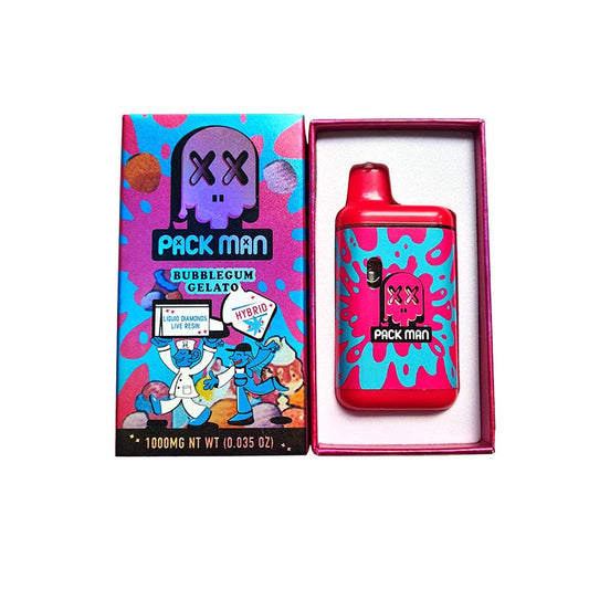 Vape CBC 1000mg Hybrid – Pack Man – Bubblegum Gelato