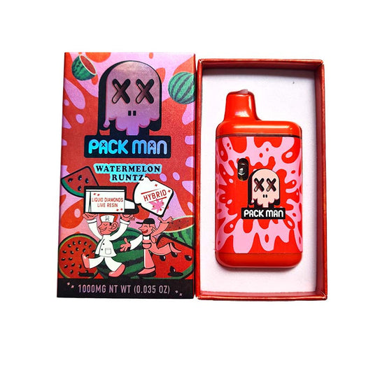 Vape CBC 1000mg Hybrid – Pack Man – Watermelon Runtz