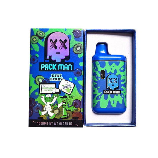Vape CBC 1000mg Hybrid - Pack Man - Kiwi Berry