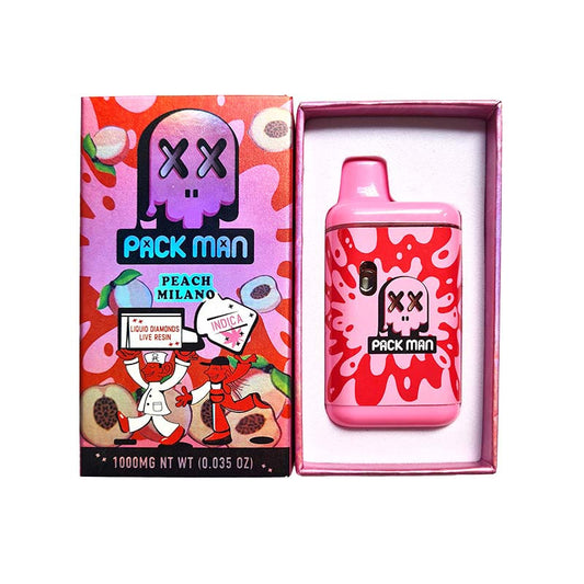 Vape CBC 1000mg Hybrid – Pack Man – Peach Milano